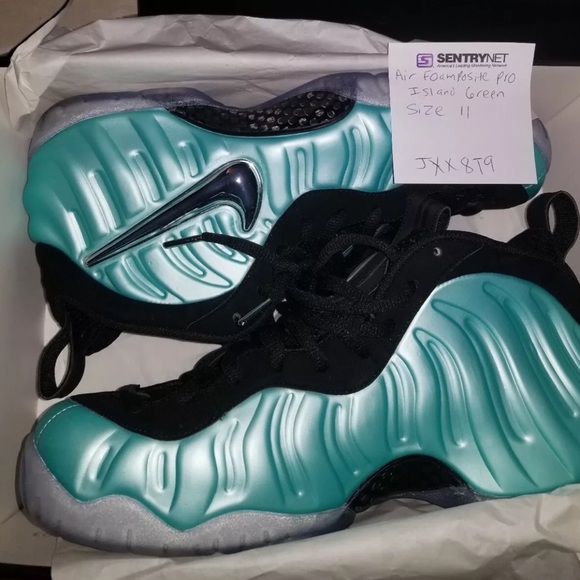 Nike Air Foamposite Pro Island Green sz 11 - Picture 2 of 2